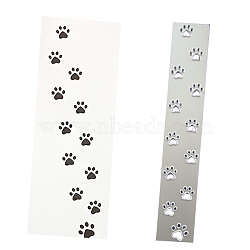 Dog Footprint Carbon Steel Cutting Dies Stencils, for DIY Scrapbooking/Photo Album, Decorative Embossing DIY Paper Card, Matte Platinum Color, 15.2x2.6x0.08cm(X-DIY-H106-16)