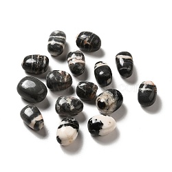 Natural Zebra Jasper Beads, Tumbled Stone, Vase Filler Gems, No Hole/Undrilled, Nuggets, 17~30x15~27x8~22mm(G-G979-A12)