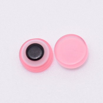 Resin Cabochons, Eye, Pink, 8x3.5mm