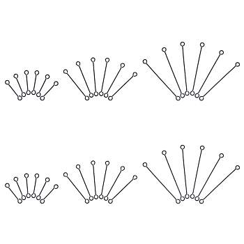 304 Stainless Steel Eye Pins, Double Sided Eye Pins, Electrophoresis Black, 36x3x0.6mm, Hole: 1.6mm, 36pcs/box