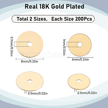 400Pcs 2 Styles Brass Spacer Beads(KK-SC0004-01)-2