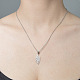 201 Stainless Steel Hollow Leaf Pendant Necklace(NJEW-OY001-66)-2