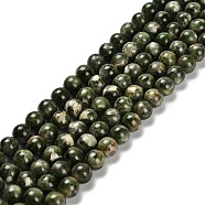 Natural Diopside Beads Strands, Round, 8mm, Hole: 1mm, about 45pcs/strand, 14.96''(38cm)(G-R006-A01-02)