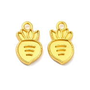 Alloy Charms, Carrot, Matte Gold Color, 14x8x2mm, Hole: 1.5mm(FIND-G057-05MG)