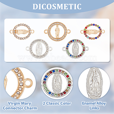 50pcs 5 styles Religion Alloy Connector Charms(FIND-HY0002-42)-4