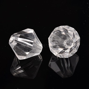20mm Clear Bicone Acrylic Beads