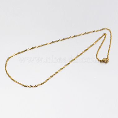 304 Stainless Steel Link Chain Necklace(MAK-M007-G)-2
