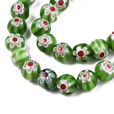Handmade Millefiori Glass Beads Strands(LK-T001-10I)-3