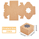 Superfindings caja individual para tartas de papel kraft(BAKE-FH0001-02B)-2