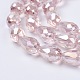 Chapelets de perles en verre galvanoplastique(X-EGLA-D015-15x10mm-23)-2