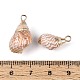 Electroplate Natural Sea Shell Pendants(SSHEL-T018-12)-3