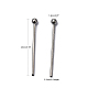 304 Stainless Steel Ball Head pins(STAS-M010-20mm-01)-5
