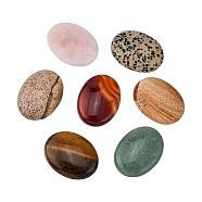 Natural & Synthetic Mixed Stone Cabochons, Oval, Mixed Stone, 40x30x8mm(G-H1596-40x30x8mm-M)