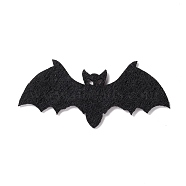 Wool Felt Bat Party Decorations, Halloween Themed Display Decorations, for Decorative Tree, Banner, Garland, Black, 70x31.5x2mm(AJEW-P101-01A)