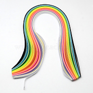 22 Colors 10MM Wide Quilling Paper Strips, 15 inch long Mixed Color Strips, about 160Strips(X-DIY-R025-06)