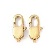 Ion Plating(IP) 304 Stainless Steel Lobster Claw Clasps, Golden, 11x5.5x3.5mm, Hole: 1mm(X-STAS-F094-05B-G)