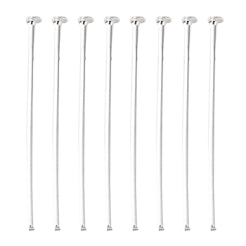 Iron Flat Head Pins, Silver Color Plated, Cadmium Free & Lead Free, 30x0.75~0.8mm, about 673pcs/100g