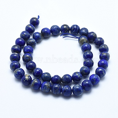 Natural Lapis Lazuli Beads Strands(G-E483-17-8mm)-3