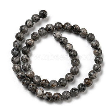 Natural Larvikite Beads Strands(G-E443-A36)-2