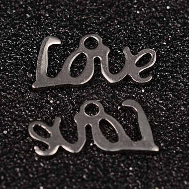 Stainless Steel Color Word Stainless Steel Charms