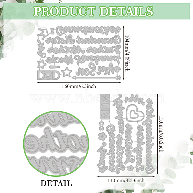 Familienthema-Stanzschablonen aus Kohlenstoffstahl(DIY-WH0309-1430)-2