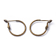 Brass Hoop Earrings(KK-I665-26A-AB)-1