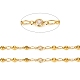 3.28 Feet Brass Handmade Beaded Chains(X-CHC-I033-07G)-1