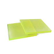 PU Damping Plate, Polyurethane Square Plate, Die Cutter Plate, Beef Tendon Plate, Die Cushion Elastic Rubber Sheet, Gold, 10x10x2cm(TOOL-A008-01)
