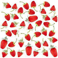 PandaHall Elite 54Pcs 4 Style Plastic Imitation Strawberry, Artificial Fruit, for Dollhouse Accessories Pretending Prop Decorations, Red, 53~83x31~41.5x25~31mm(AJEW-PH0011-34)