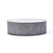 Polyester Ribbons, Gray, 1-1/2 inch(38mm), about 100yards/roll(91.44m/roll)(SRIB-L051-38mm-C003)