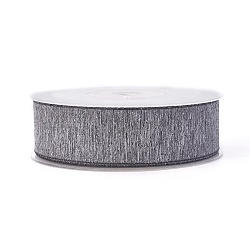 Polyester Ribbons, Gray, 1-1/2 inch(38mm), about 100yards/roll(91.44m/roll)(SRIB-L051-38mm-C003)