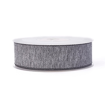 Polyester Ribbons, Gray, 1-1/2 inch(38mm), about 100yards/roll(91.44m/roll)