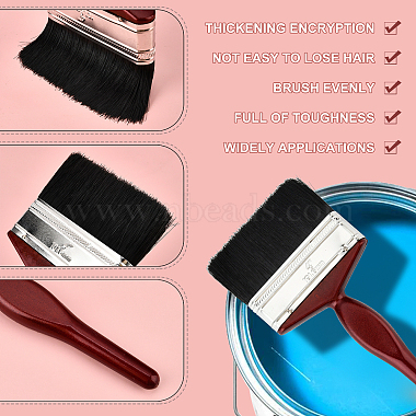 Nbeads 2 Pcs 2 Styles Bristle Paint Brush(TOOL-NB0001-72)-4