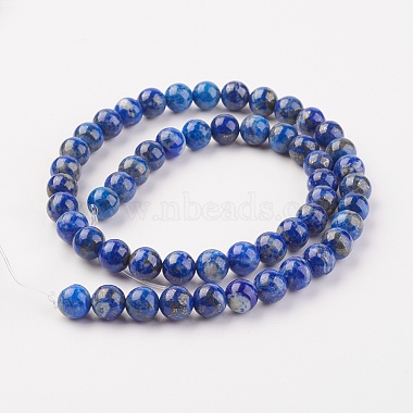 Natural Lapis Lazuli Beads Strands(X-G-G099-8mm-7B)-2