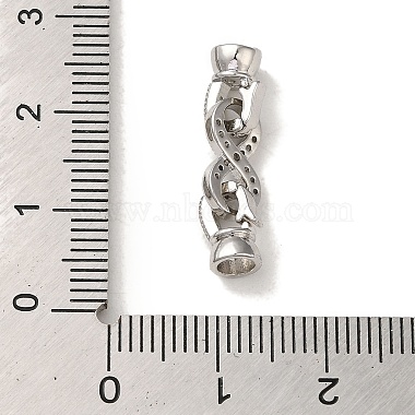 Rack Plating Brass Pave Clear Cubic Zirconia Fold Over Clasps(KK-M285-31A-02P)-3