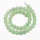 Frosted Round Natural Green Aventurine Beads Strands(G-D797-6mm)-2