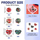 6Pcs 6 Styles Polymer Clay Rhinestone Bead Sets(CLAY-TA0001-61)-3
