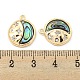 Brass Micro Pave Clear Cubic Zirconia Pendants(KK-L211-017G-02)-3