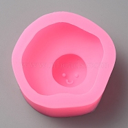 Poached Egg Silicone Mold, Fondant Molds, for DIY Cake Decoration, Chocolate, Candy, UV Resin & Epoxy Resin Craft Making, Deep Pink, 63x64x27mm, Inner Diameter: 53x55mm(SIMO-CJC0001-02B)