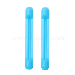 Non-slip Silicone Eyeglasses Ear Grip Tip Holder, Light Sky Blue, 54x8mm(SIL-WH0004-01H)