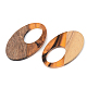Pendentifs en bois de résine et de noyer(RESI-S389-005A-A01)-2