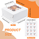 20Pcs Square Cardboard Mini Cake Storage Boxes(CON-BC0007-30)-2
