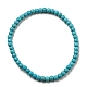 Synthetic Turquoise Beaded Stretch Bracelets(BJEW-A117-A-18)-2
