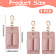 3pcs porte-cl&eacute;s en PU(KEYC-CL0001-49D)-2