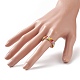 Плетеное кольцо на палец из бисера(RJEW-JR00552)-3