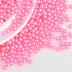 Imitation Pearl Acrylic Beads, No Hole, Round, Hot Pink, 4mm, about 10000pcs/bag(OACR-S011-4mm-Z6)