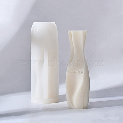 Abstract Vase Shape DIY Silicone Candle Molds, for Scented Candle Making, White, 5.8x16.4cm(SIMO-H014-01A)