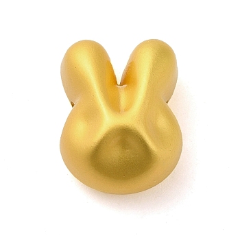 Zinc Alloy Beads, Matte Gold Color, Rabbit, 13x10.5x8.5mm, Hole: 3mm