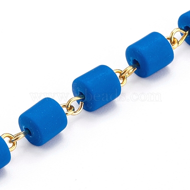 Handmade Polymer Clay Beaded Chain(AJEW-JB00926-03)-2