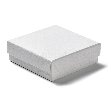 White Square Paper Jewelry Set Box